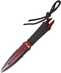 MTECH USA FIXED BLADE KNIFE 8.5" OVERALL RED CORD AND SHEATH