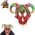 Fantasy Mythical Wild Creature Horn Mask For Cosplay Halloween Masquerade