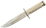Defender 8" Mini Survival Knife with Sheath 5220 FIXED BLADE WITH COMPAST