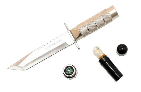 Defender 8.5" Stainless Steel Survival Knife with Sheath  Heavy Duty 5221