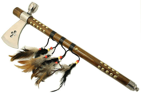 19" Cross Shape Indian Axe Feather 5570