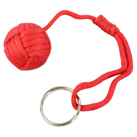 Paracord Keychain Portable Red