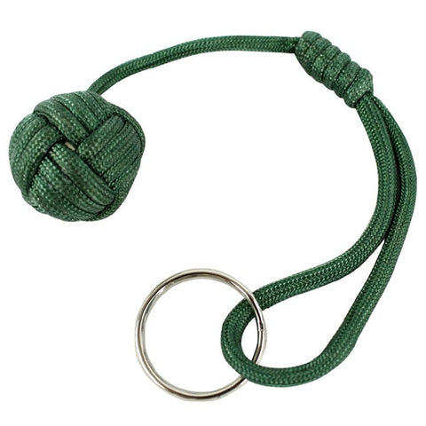 Green Paracord Keychain Portable