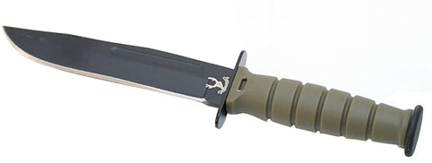 Green 6" Mini Survival Knife with Chain Holder & Sheath 6034