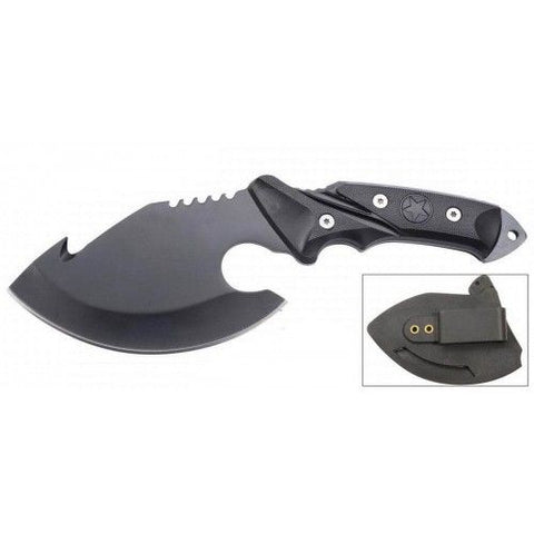 10" Black Skinner Knife with Sheath 6164