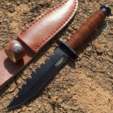 TheBoneEdge 9" Hunting Knife Heavy Duty With Sheath 6172