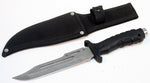 Defender 10.5" Hunting Knife Black Handle and Black Sheath 6418