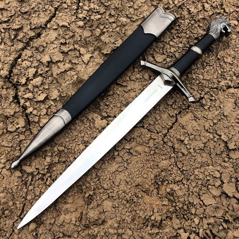15.5" Collectible Style Stainless Steel Dagger with Sheath 6940