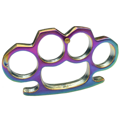 Solid Steel Heavy Duty Knuckle Duster Belt Buckle Paperweight Titanium