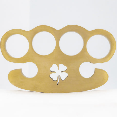 Rare Lucky Charm 100% Pure Brass Knuckle Paper Weight Accessory