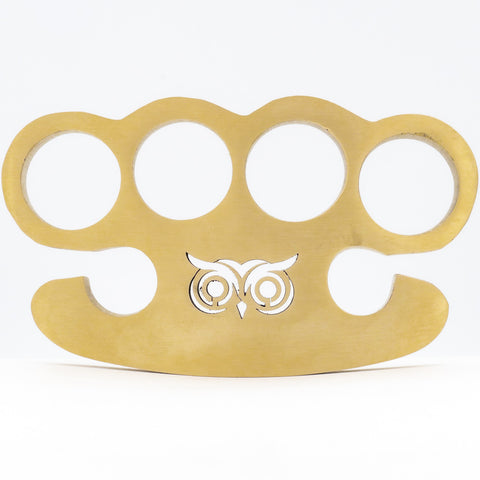 Wise Owl Pure Brass Knuckle Paper Weight