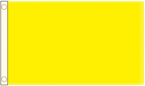 Perrini Poly Nylon 3x5 Yellow Flag