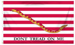 3'x5' Cotton U.S. First Navy Jack Don't Tread On Me Flag