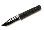 Defender 8.5"Black Tactical Design Spring Assisted Knife Belt Clip&Glass Breaker