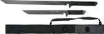 Twin Ninja Swords, Black, 18-Inch and 26-Inch Lengths
