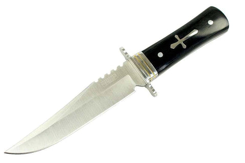 Defender-Xtreme 11"  Hunting Knife Full Tang Stainless Steel Blade with Wood Handle 8153