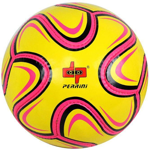 Perrini Match Ball Soccer Pink Yellow Black Football Training Official Size 5 8323