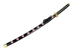 41" Black and Pink Collectible Katana Samurai Sword Peace Design