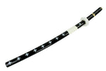 41" Black and White  Collectible Katana Samurai Sword with Cross Design