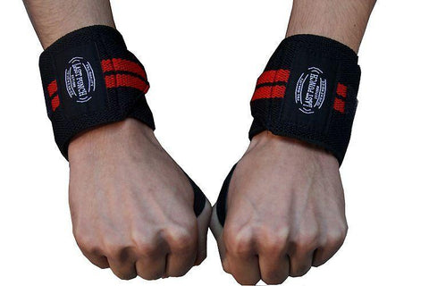 Wrist Wrap Support Sports Elastic Weight Lifting Straps New With Thumb Loop 9017