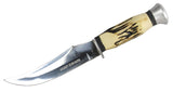 Hunt-Down 8.5" Fixed Blade knife with Nylon Sheath 9117