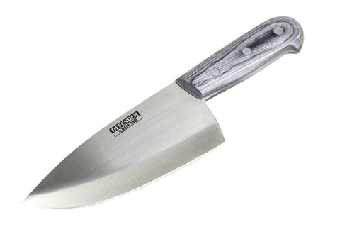 Defender-Xtreme 10" Butcher Knife Stainless Steel Blade with Grey Wood Handle 9237