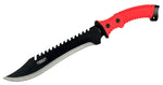 Defender-Xtreme 16" Full Tang Hunting Knife with Red/Black Rubber Handle 9276