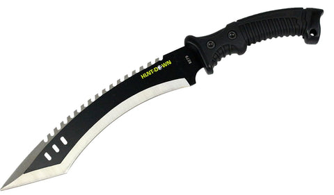 Hunt-Down 16" Full Tang Hunting Knife with Black Rubber Handle 9279