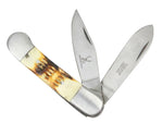 6.5" The Bone Edge Practical Dual-Bladed Pocket Knife 9475