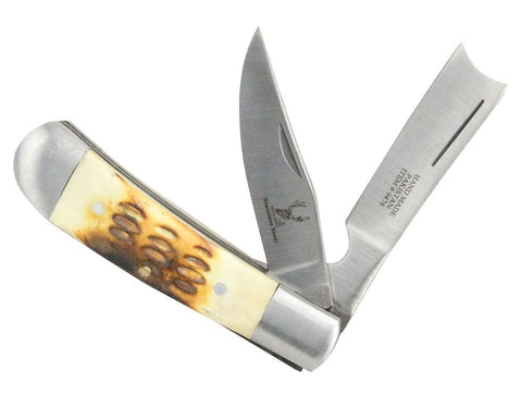 6" The Bone Edge Practical Dual-Bladed Pocket Knife 9476