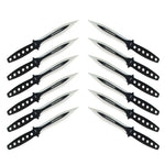 6" Defender Xtreme 12 pc Throwing Knives set With Nylon Sheath