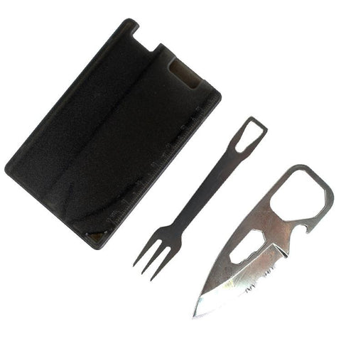 Defender Multi Function Credit Card Pocket Survival 4 in 1 Tool Kit Pocket Tools Pouch