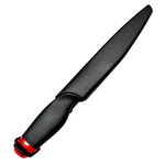 11.5" Defender Comfort Red Cap Fish Fillet Knife Black w/ Red Accent Handle