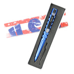 Hunt-Down New Powerful 6" Blue Police Survival Tactical Pen For Self Defense