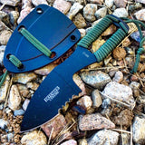 Defender-Xtreme 5" Hunting Outdoor Boot Knife Ridges on Blade with Sheath  New  9912