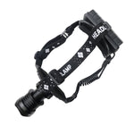 Hunt-Down High Powered Zoom Adjustable 1500 Lumens Headlamp For Camping Hiking Outdoor