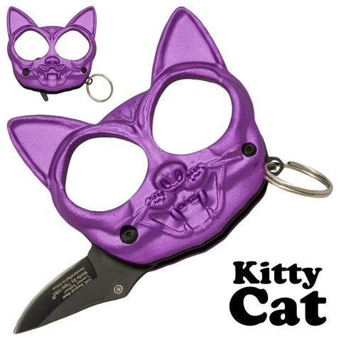 Black Cat Public Safety Knife and Knife Purple
