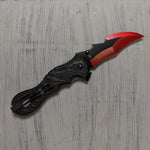 5" DRAGON TAIL FOLDING KNIFE (RED)