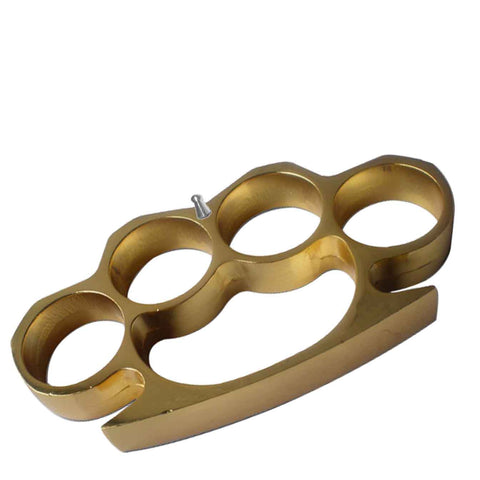 Self Defense Gold Metal Buckle Knuckles, Paperweight