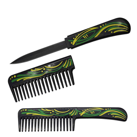 Self Defense Brush Comb With Hidden Knife