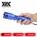 DZS Blue Delta Stun Gun 10 Million Volt Rechargeable With LED Flashlight