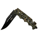 MASTER USA SPRING ASSISTED KNIFE - MU-A124B CAMO EDC FOLDING POCKET