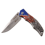 FLAG WE THE PEOPLE SPRING ASSISTED KNIFE - EDC FOLDING MTECH USA MX-A849SW