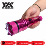 DZS Elite Force Stun Gun All Metal 10 Million Volt Rechargeable + LED Flashlight - Pink