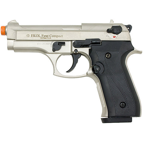 Compact V92F Front Firing Blank Gun Satin Finish