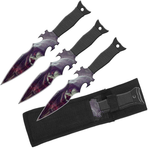 Pennywise Clown Throwing Knives Set - Set of 3 Throwers