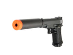 Spring G10A Rapid Fire 6mm Pistol FPS 200 Airsoft Gun With Silencer