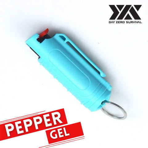 DZS Tactical Pepper Gel - Turquoise Hard Case with Belt Clip