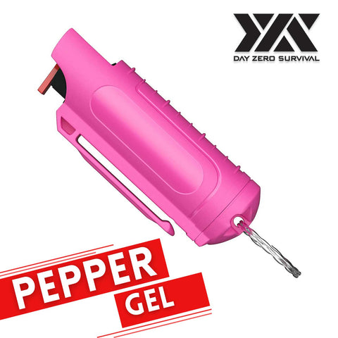 DZS Tactical Pepper Gel - Pink Hard Case with Belt Clip