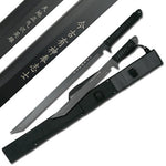 Black 2 Piece 26" + 18" Twin Tanto Blade Full Tang Ninja Sword Set